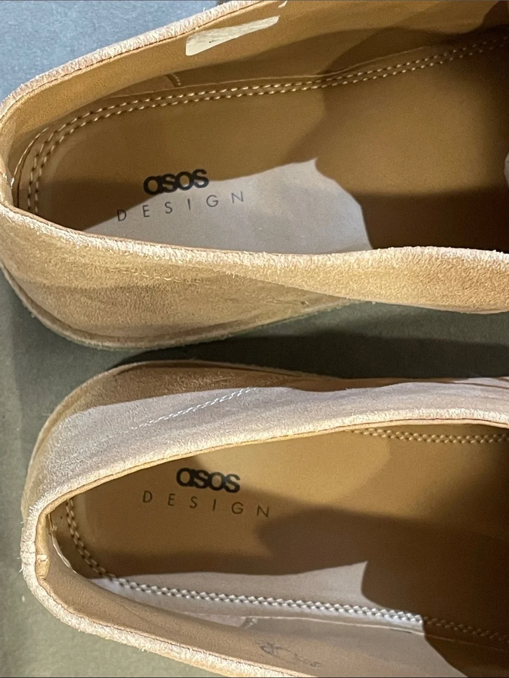 ASOS Design Tan Suede Desert Chukka Boots Size 11 - Neutral Taupe Beige